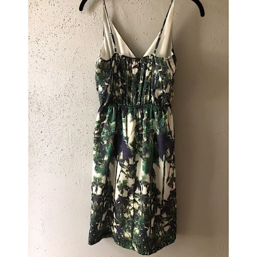 Forever 21 Palm Tree Dress Size Small - Picture 5 of 8